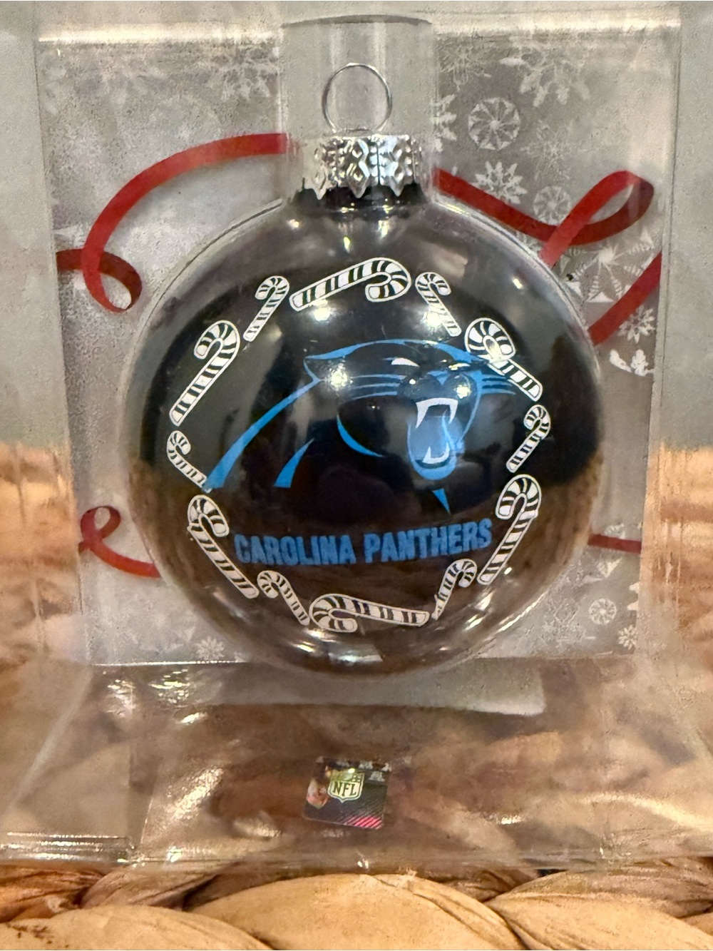 NFL Carolina Panthers Holiday Christmas Ornament